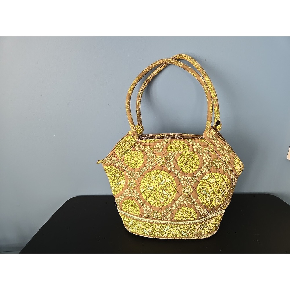 Vera‎ Bradley Sitting In A Tree Blue Birds Purse Tote Shoulder Bag Retired